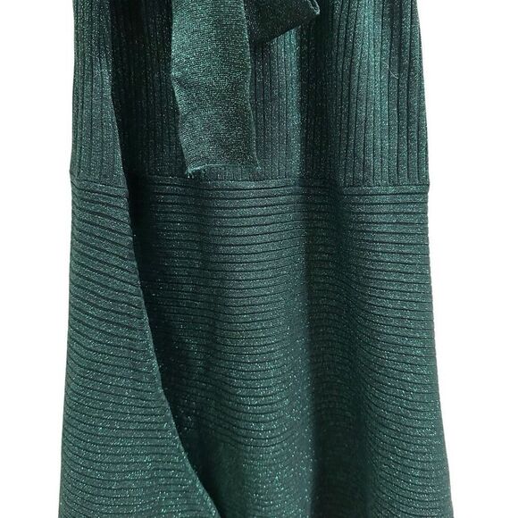 Flying Tomato Emerald Green Puff Sleeve Knit Sweater Dress - Picture 6 of 13